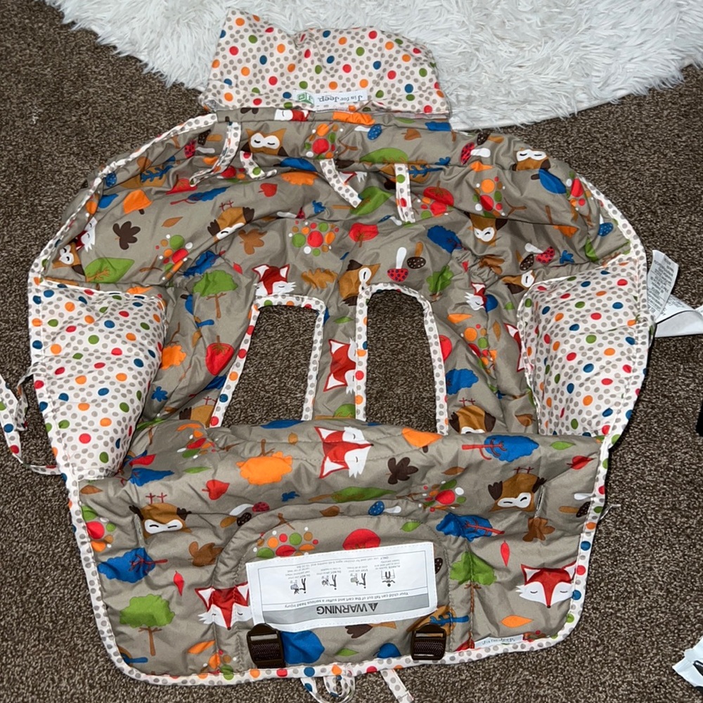 HP!! 🥳 Baby Fox, woodland shopping cart, high chair cover